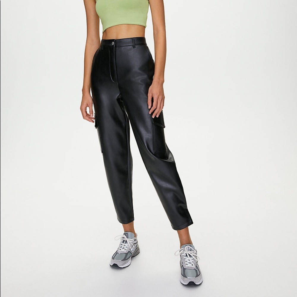 Aritzia Modern Cargo Pant Leather